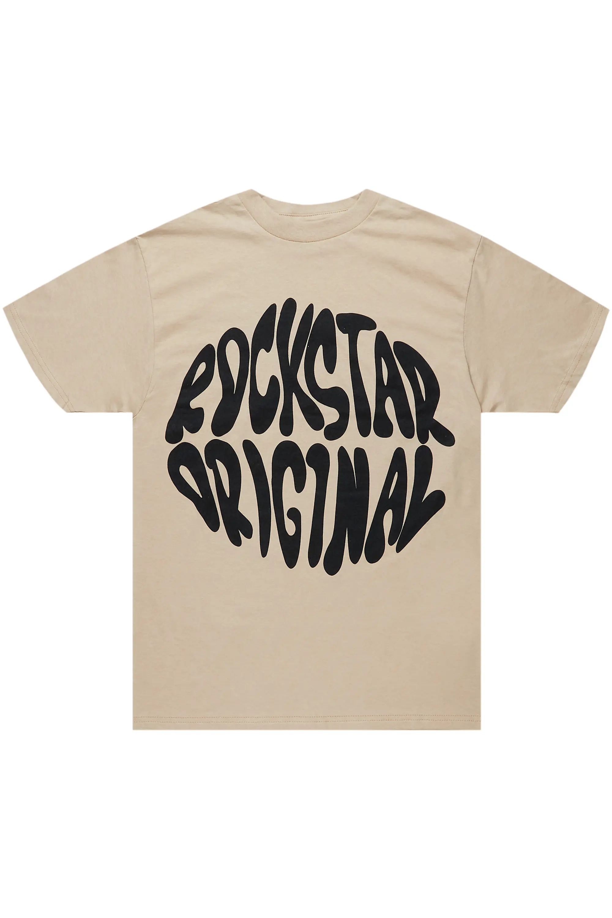 Maynor Beige Oversized T-Shirt - Image 2