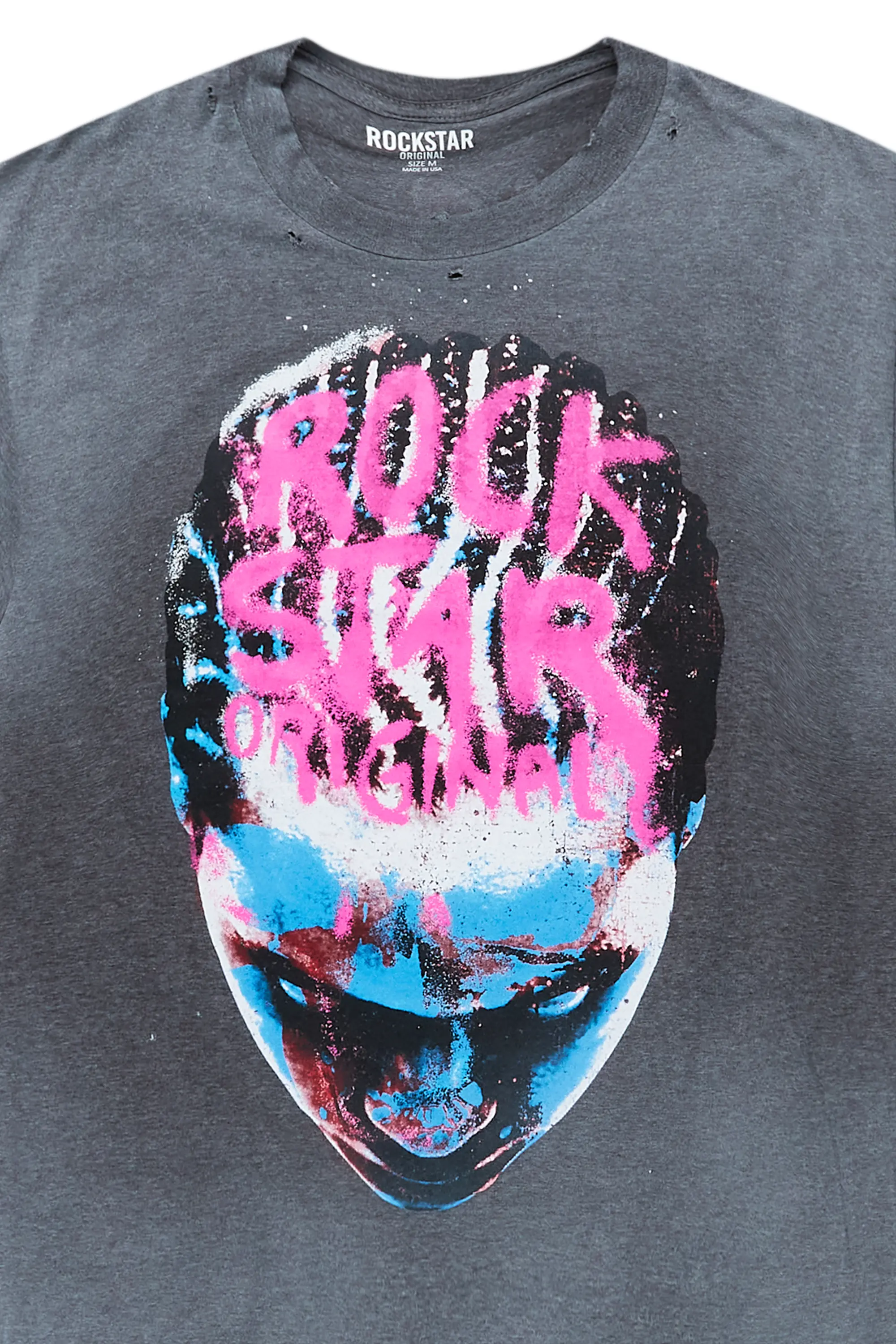 Jakhari Charcoal Oversized T-Shirt - Image 3