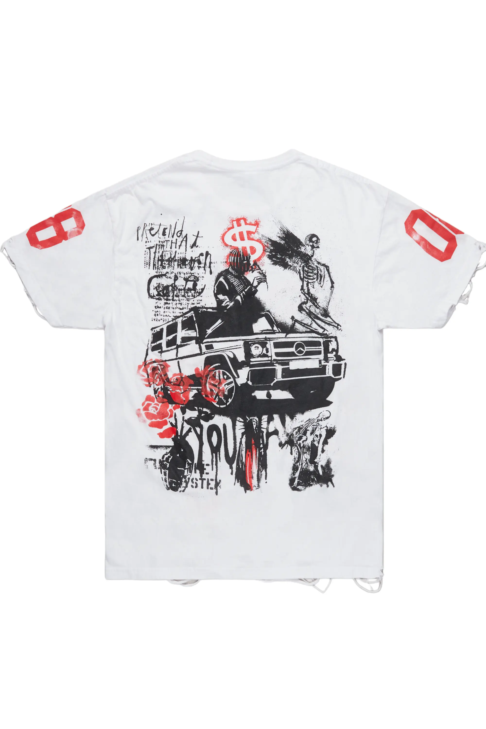 Kammile White Oversized T-Shirt - Image 3