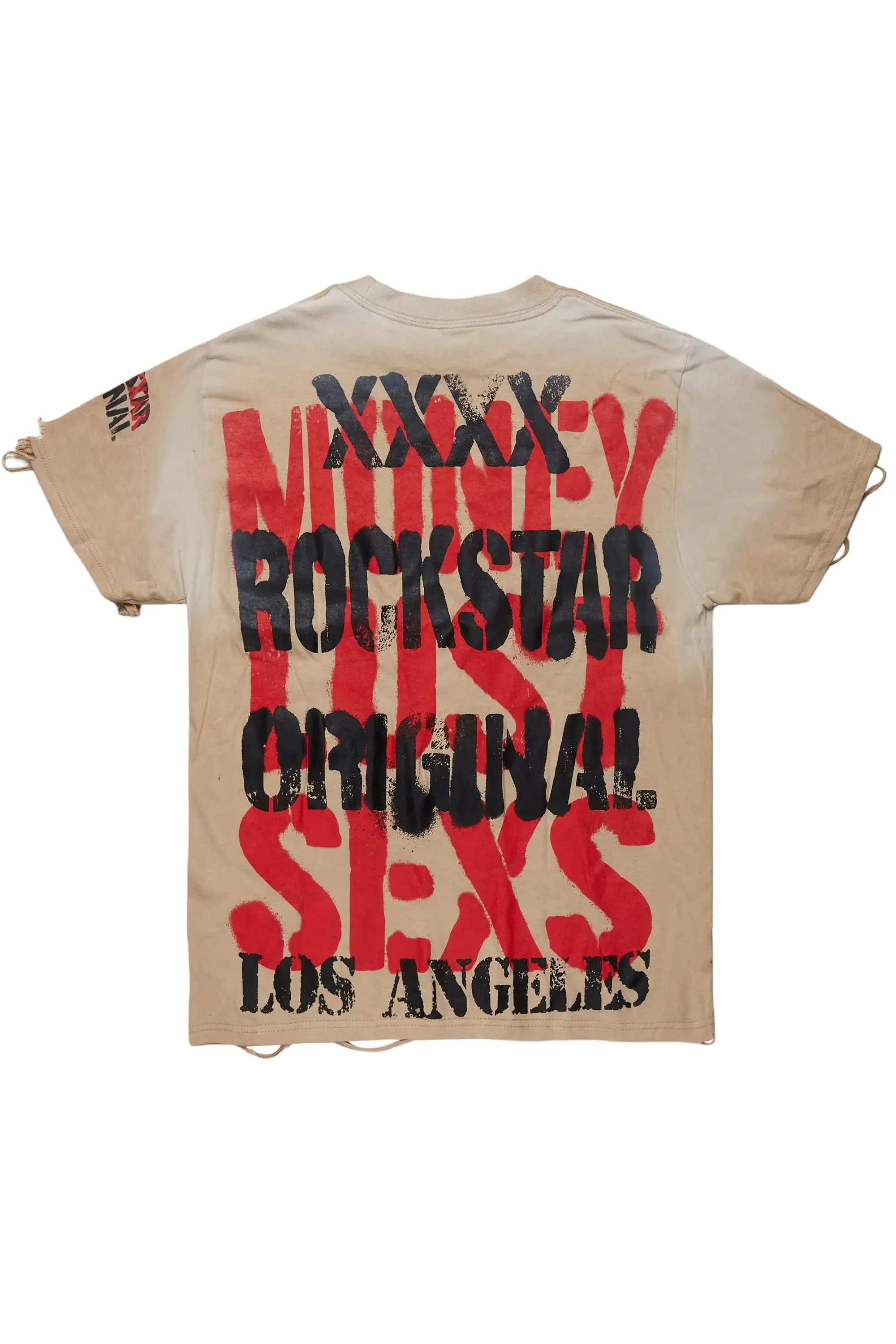 Kwency Beige Oversized T-Shirt - Image 3