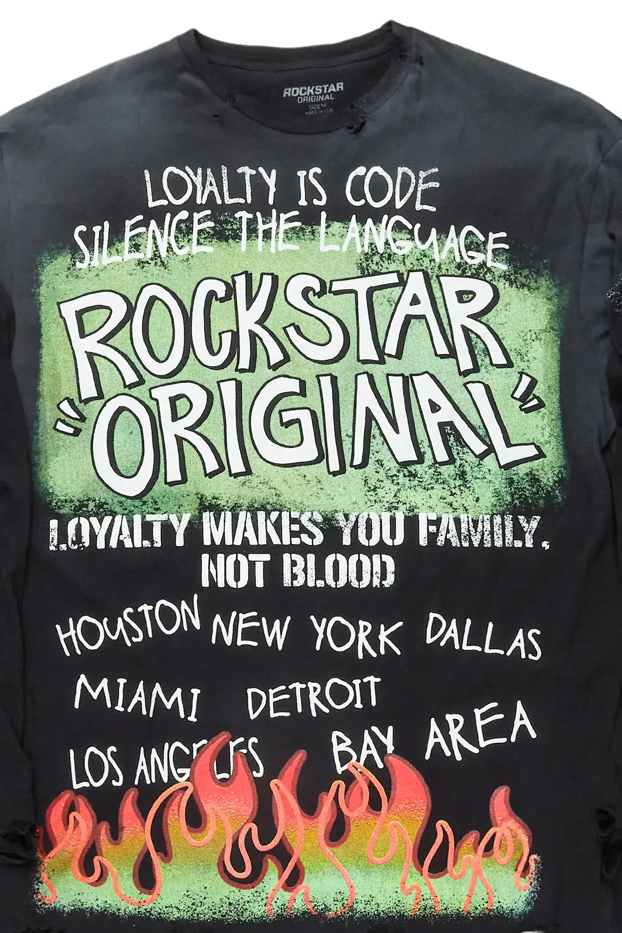 Bridgette Black Long Sleeve Graphic T-Shirt - Image 2