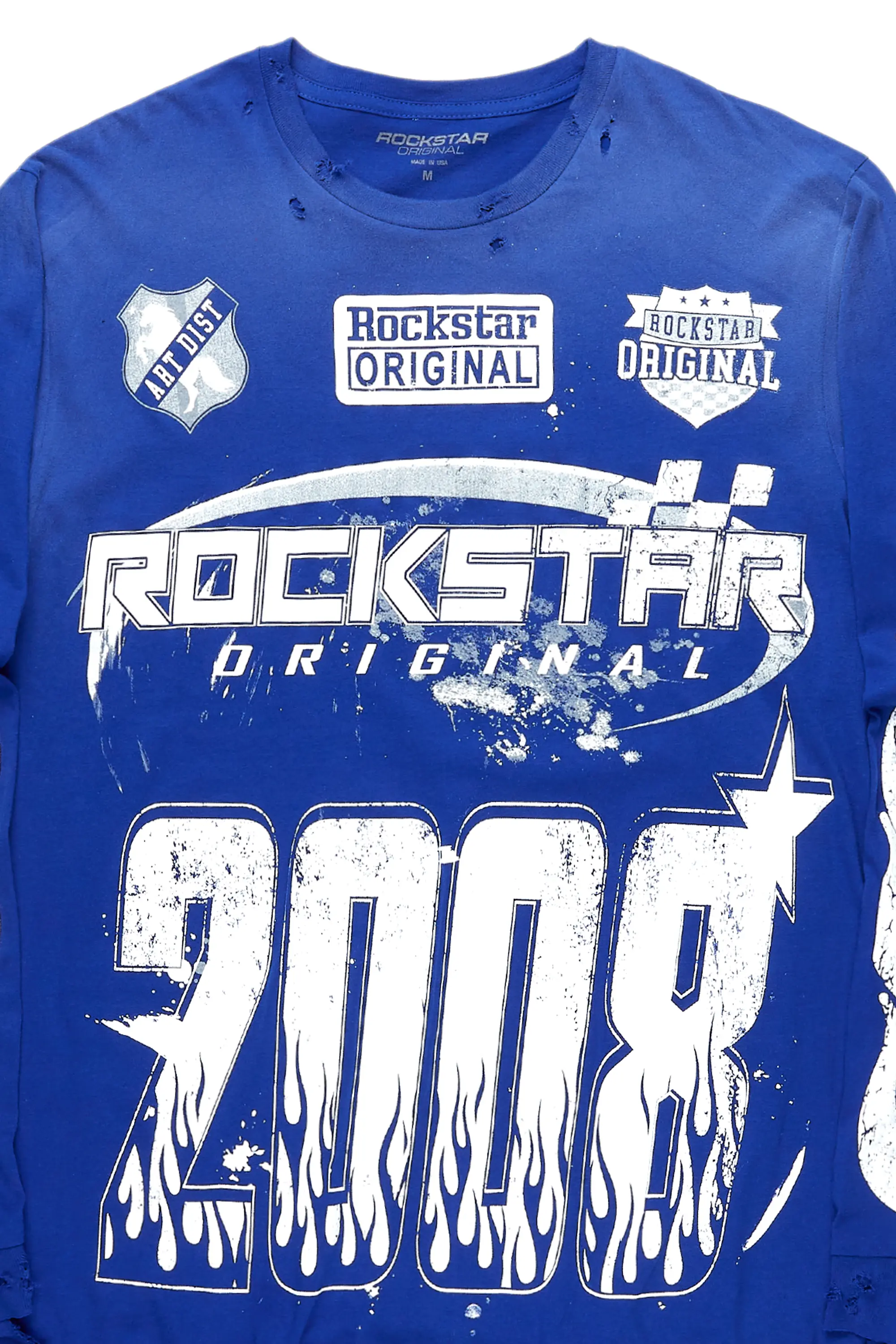 Esha Royal Blue Long Sleeve T-Shirt - Image 2