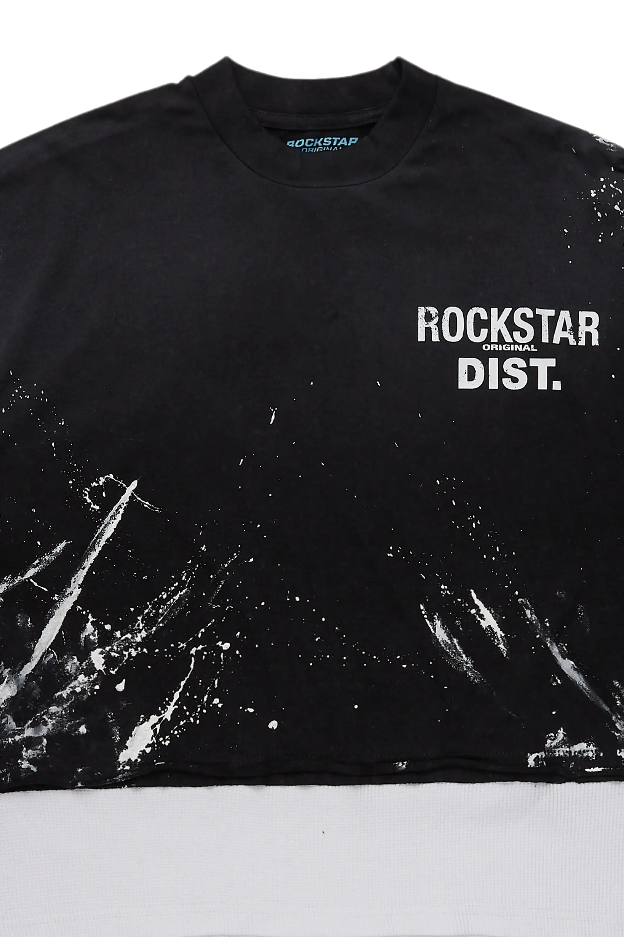 Mariela Black/White Double Layer Graphic T-Shirt - Image 6