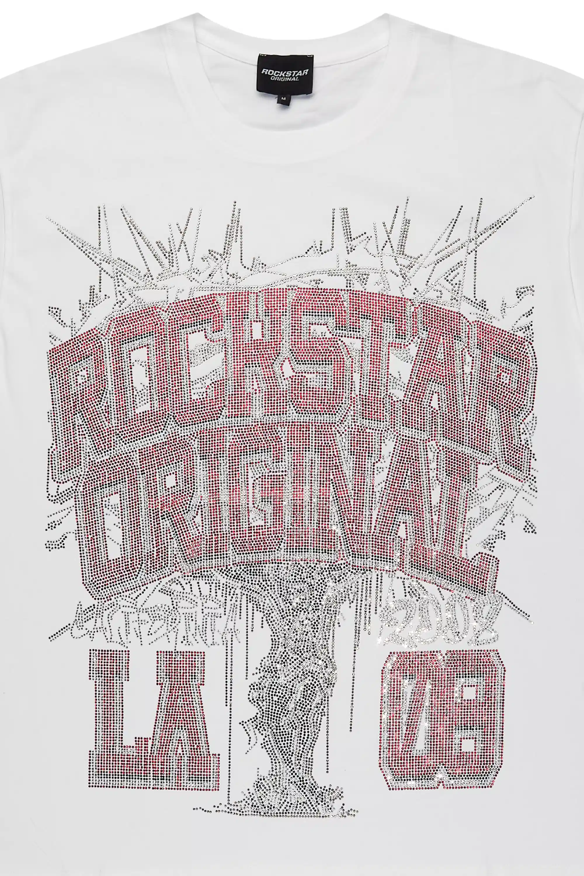 Iesha White Rhinestone T-Shirt - Image 3