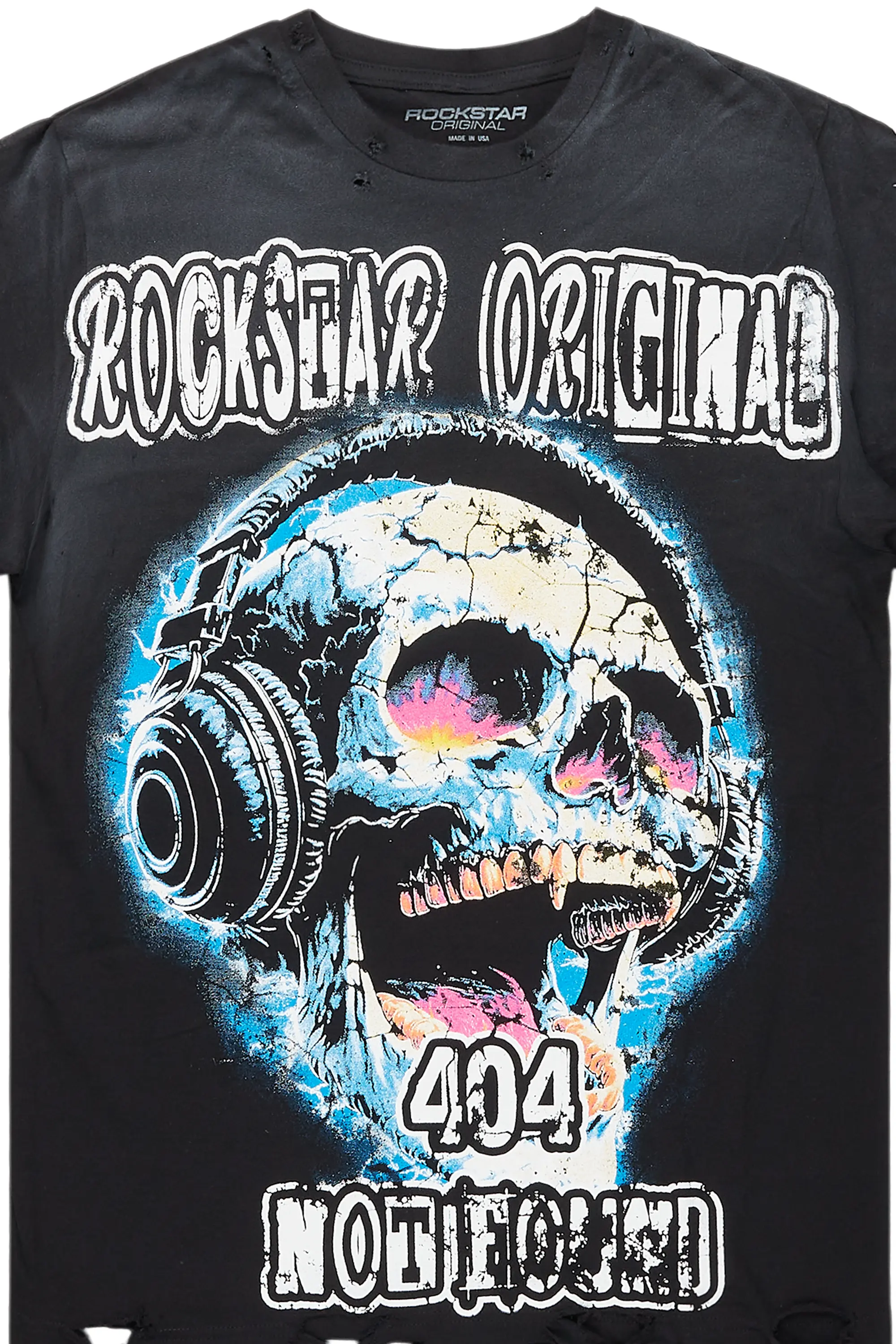 Meagan Black Graphic Short Sleeve Tee - Image 2