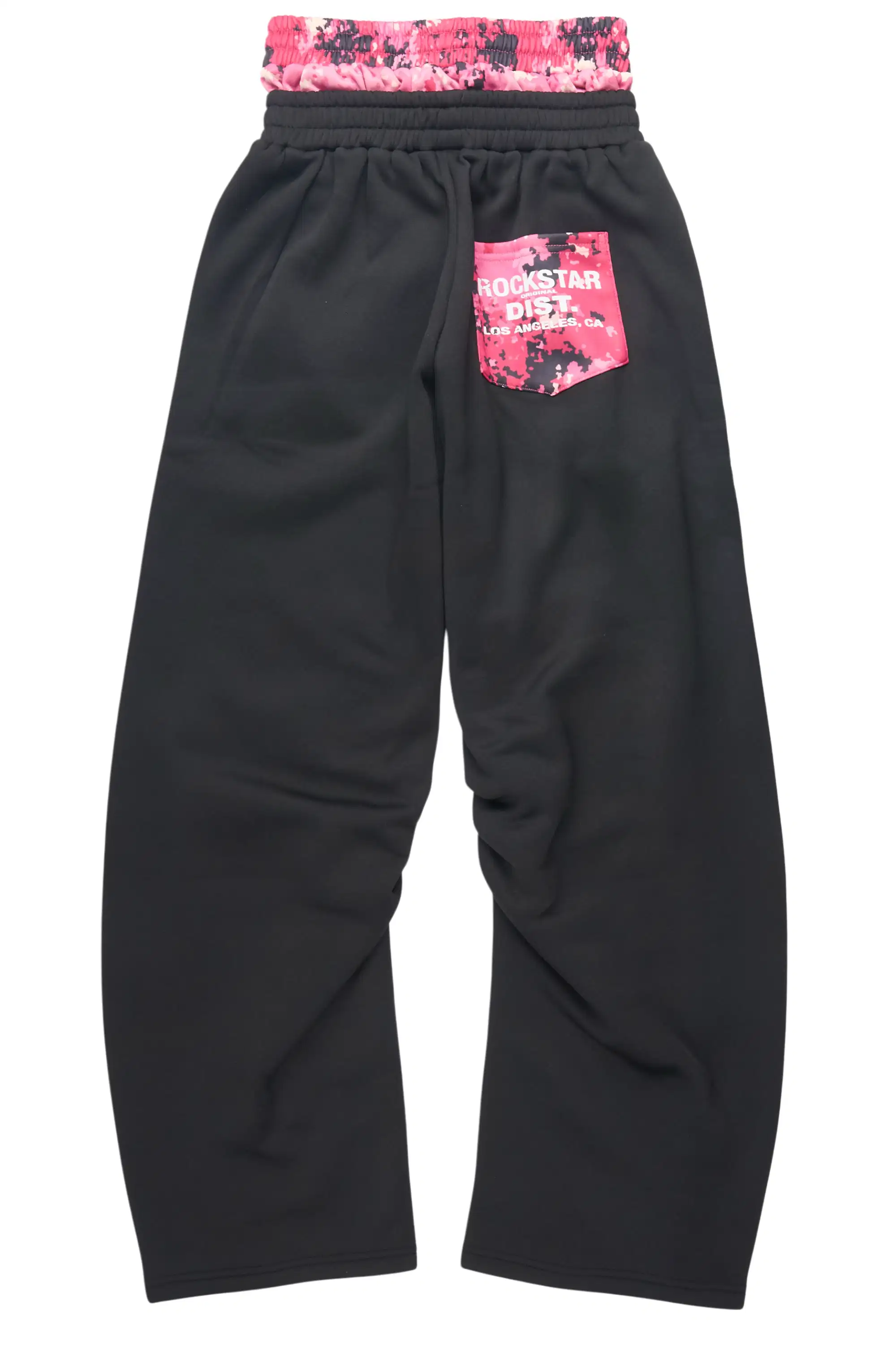 Canaan Black Double Waisted Baggy Track Pant - Image 9
