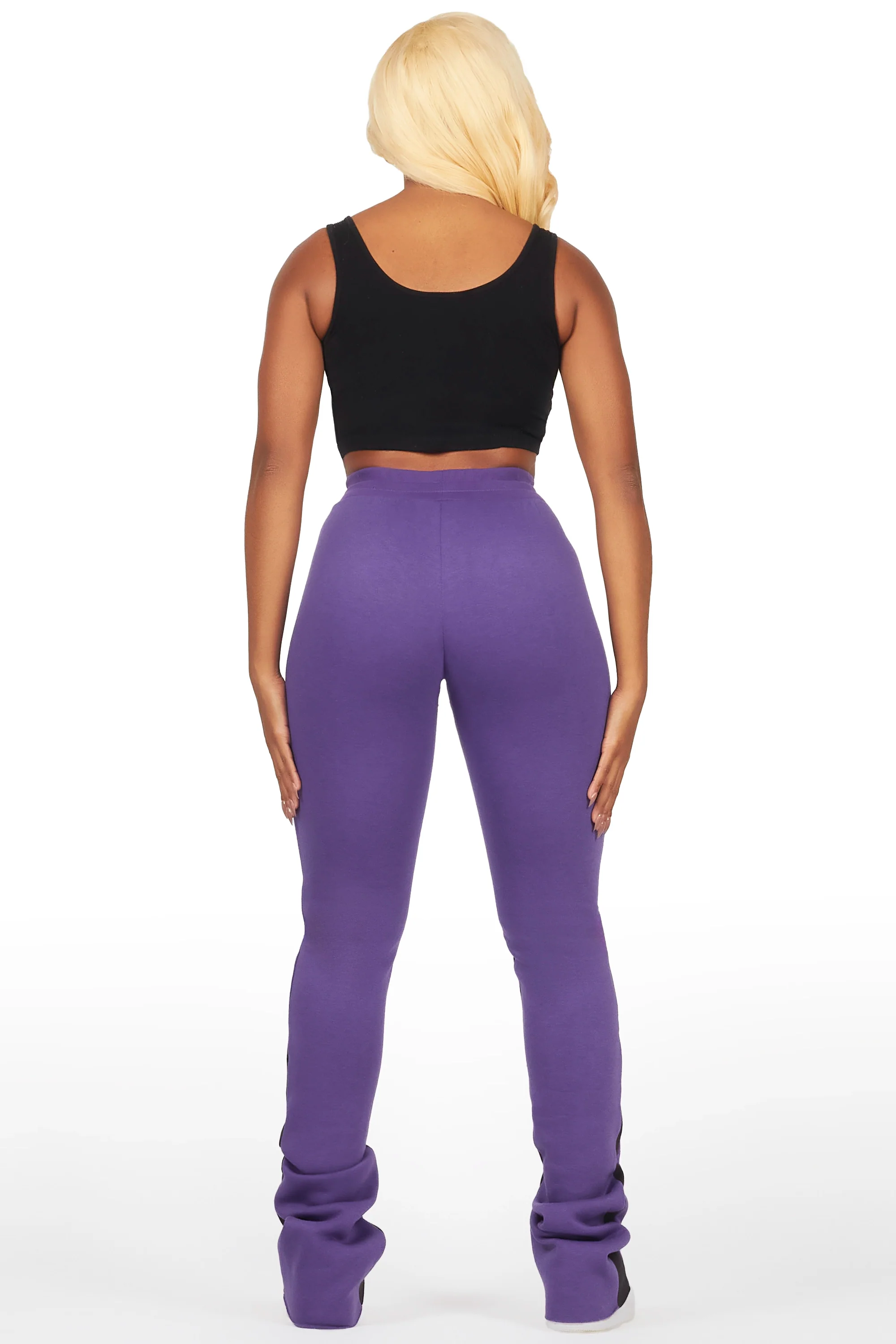 Karenthia Purple Stacked Track Pant - Image 5