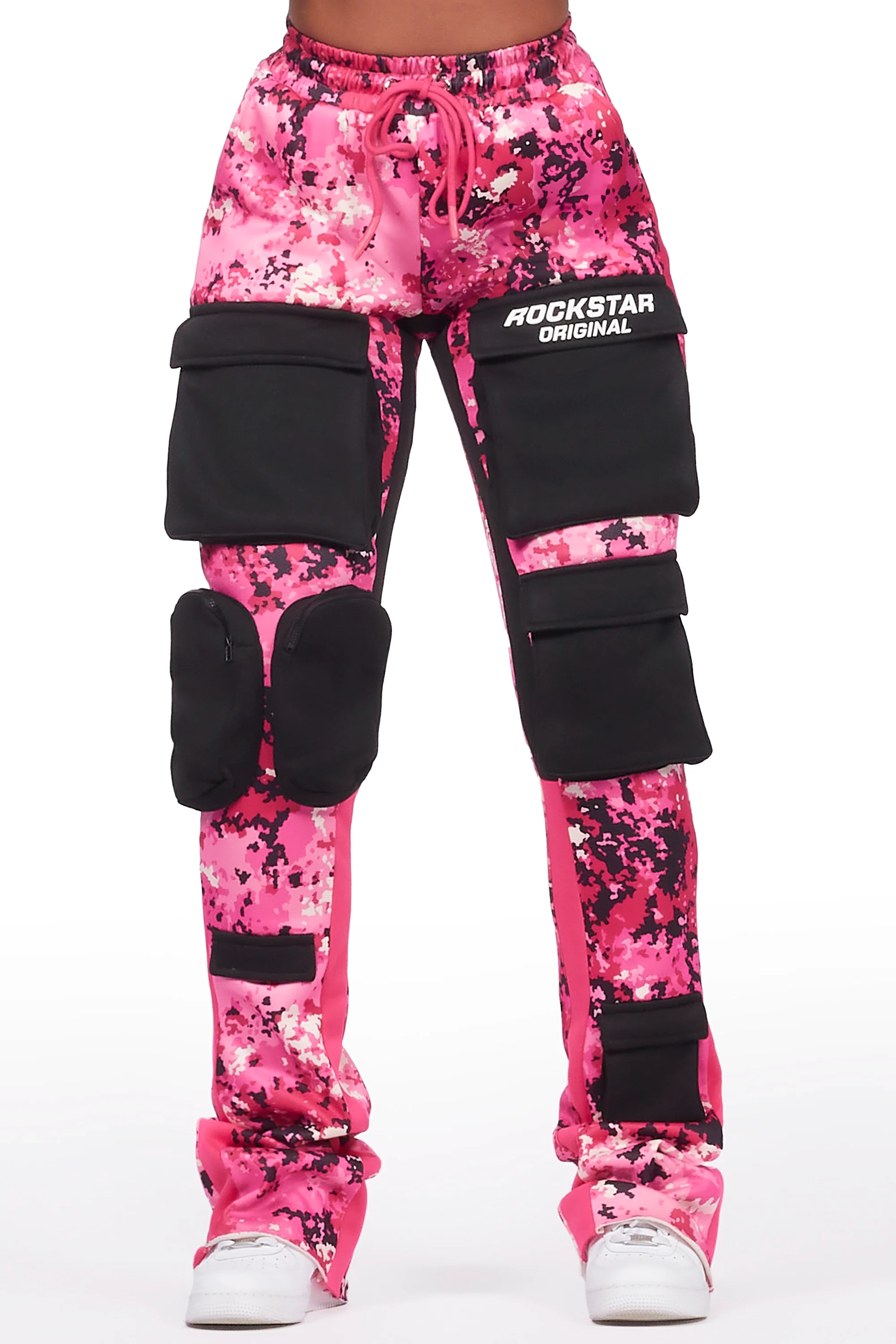 Norika Pink Digital Camo Stacked Track Pant - Image 5