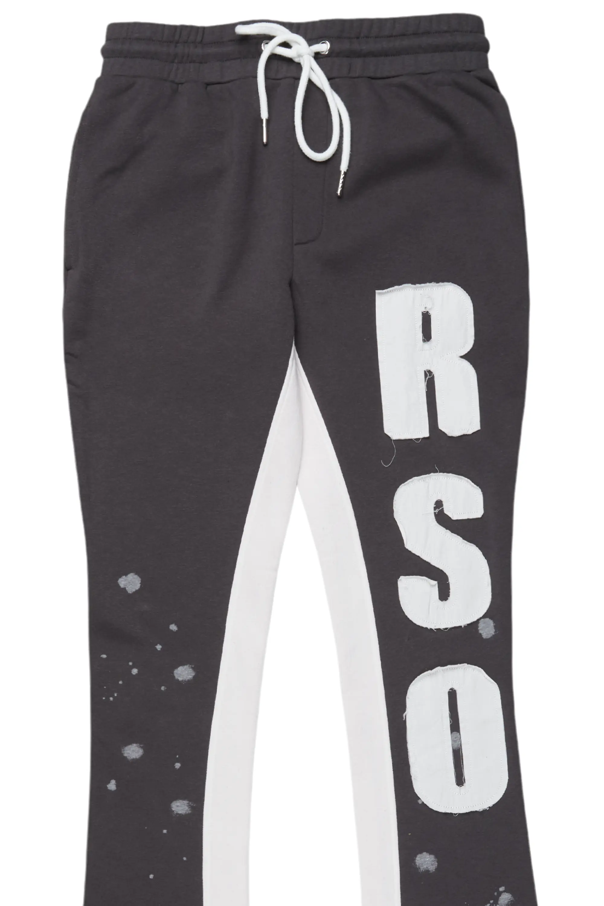 Brandi Grey Stacked Track Pant - Image 2