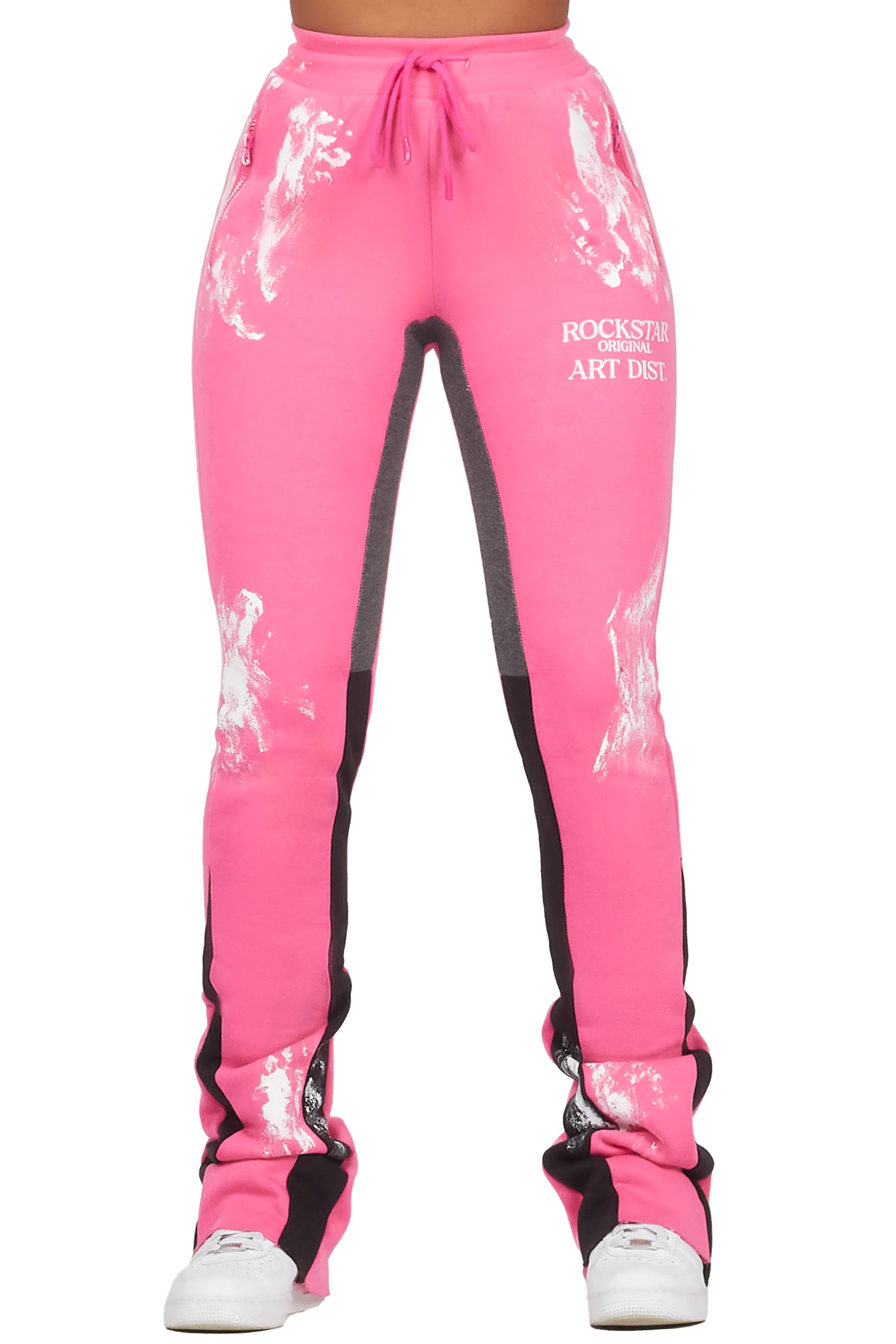 Filipa Hot Pink Stacked Flare Pant - Image 6